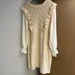 INGNI イング　ニットワンピース　アイボリー