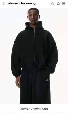 2026年最新】Alexander Wang タイプ：ジップアップ メンズ パーカーの