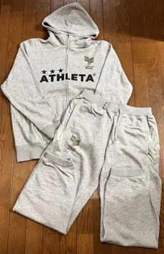 ATHLETA スウェット セットアップ グリーン Lサイズ - メルカリ