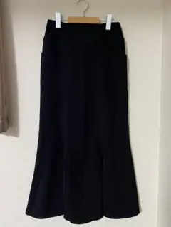 黒 フレアスカート ゴムウエスト