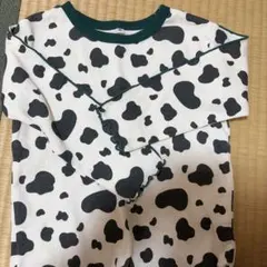カウ柄 長袖カットソー 100cm