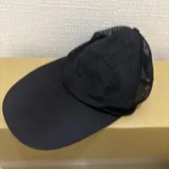 黒メッシュキャップ フラットバイザー