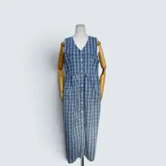 3点 ¥10,000 ビンテージ 古着 卸 レトロ 80's チェックワンピース
