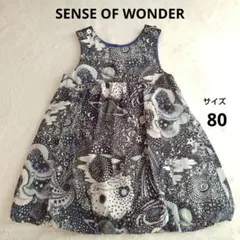 SENSE OF WONDER ノースリーブ ワンピース 　80 日本製のサムネイル