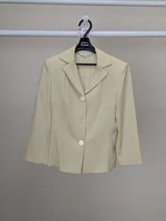 ★美品★【ルイシャンタン】　夏用ジャケット　七分袖　黄色　34号のサムネイル