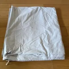 無印良品　MUJI 布団カバー　ダブル　水色　コットン100