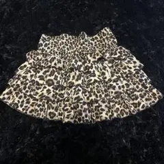 ROMWE ヒョウ柄 レオパード柄 フリルミニスカート