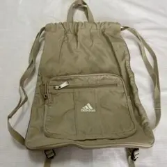 adidas ナップサック ベージュ リュック
