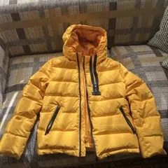 KENZO フード付きイエローダウンコート