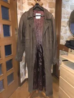 レザー ロングコート vintage