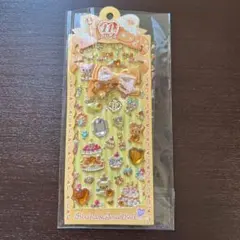 当時物　平成レトロシール　くま　バースデージュエルシール Y2K