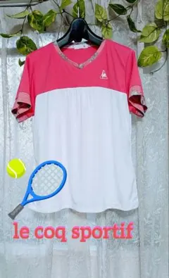 le coq sportif レディース 半袖 Ｖネック Tシャツ