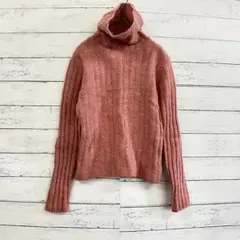 UNIQLO タートルネック ニット M ピンク 秋冬 きれいめ 美シルエット
