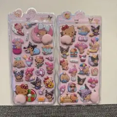 日焼け　サンリオ　キティ　おしりぷくぷくシール　ボンボン