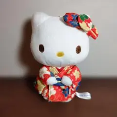 ハローキティ ぬいぐるみキーホルダー 着物 和風 - メルカリ