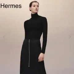 Hermes エルメス　大人気　スカート　即完売　３２　黒のサムネイル