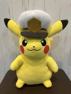 ポケットモンスター　めちゃもふぐっと　ぬいぐるみ　キャプテン　ピカチュウ