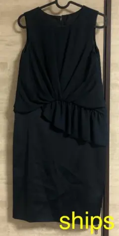 ships シップス　日本製　フォーマル　美デザイン　ワンピース　S