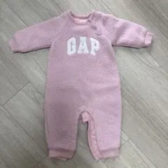 GAP フリースロンパース ピンク