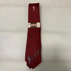 京陣織 シルク 赤 ネクタイ 野球選手