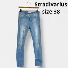 ストラディバリウス スキニーデニム ライトブルー スタイリッシュ