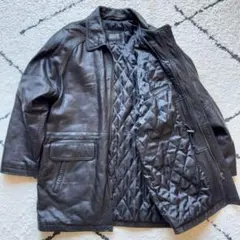 デュランテ ラムレザー ジャケット A-2 フライトジャケット　黒　LLサイズ