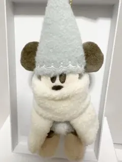 ディズニー リルリンリン ぬいぐるみバッジ 水色 クリスマス 2025限定ぬいば
