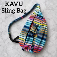 希少 KAVU Rope Sling Bag マルチカラー Y2K　ユニセックスのサムネイル