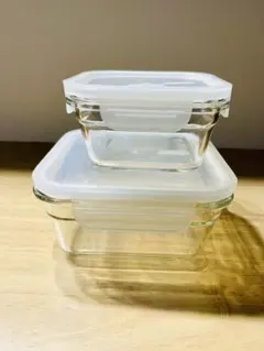 glasslock ガラス製保存容器セット（2個）