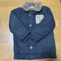 75HIPS and KIDS ネイビーコート 裏ボア 110cm