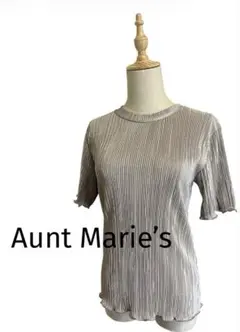 美品【Aunt Marie’s】ミニプリーツハーフスリーブカットソーのサムネイル