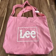 Lee ショルダーバッグ　トートバッグ　推し活　ピンクのサムネイル