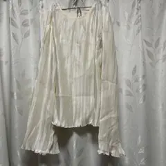 apres jour clair スリットプリーツブラウス アイボリーのサムネイル