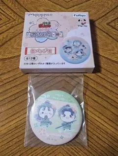 忍たま乱太郎　ふんわり桜もちぴこの段　缶バッジ　潮江文次郎　立花仙蔵
