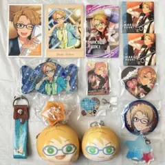 あんさんぶるスターズ　遊木真　缶バッジ　おまんじゅう　にぎにぎマスコット　ハート