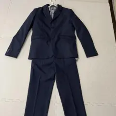 GLAZOS170cm ネイビー スーツ チェック柄シャツ 4点セット