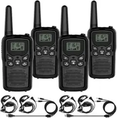 【M2834-137-106】インカム 特定小電力 トランシーバー 4台セット M2864-127-100】インカム 特定小電力 トランシーバー 4台セット - メルカリ