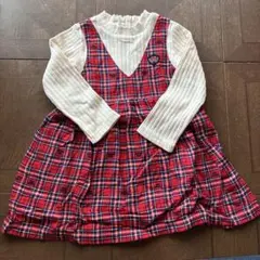 MIKI HOUSE ワンピース 100cm チェック柄のサムネイル