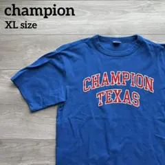 champion チャンピオン Tシャツ XL TEXAS ブルー