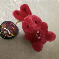 ハッピーバースデーリッチラビットオーバル　ぬいぐるみマスコットポールチェーン7月