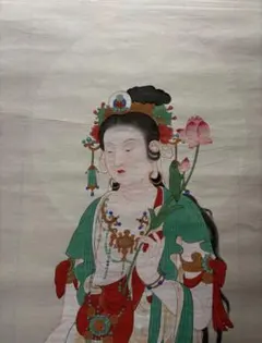 観音様　菩薩　掛け軸　有難い　御利益　神秘的　慈悲　救い　開運 観音様 菩薩 掛け軸 有難い 御利益 神秘的 慈悲 救い 開運 - メルカリ