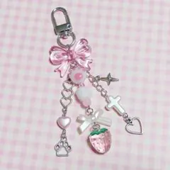 【303】y2k ビーズキーホルダー