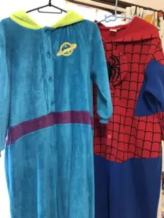 スパイダーマン　エイリアン　つなぎ　パジャマ　150センチ　USED 着ぐるみ