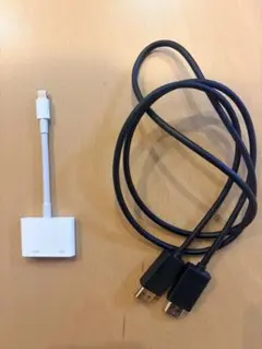 【Apple純正】Lightning ライトニングケーブル　HDMI ケーブル付