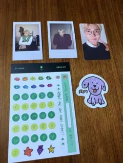 BTS デコキット　RM ナムジュン　ステッカー　フォトカード　セット