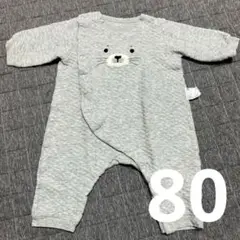ユニクロ　ベビー長袖カバーオール　80cm アザラシ