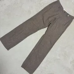 BEAMS LIGHTS ビームスライツ リネン混 コットンパンツ M 茶のサムネイル
