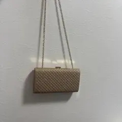 ゴールド キルティング パーティーバッグ