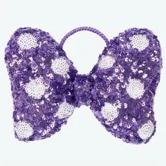 【完売商品】ディズニー　ヘアゴム　ミニー　紫