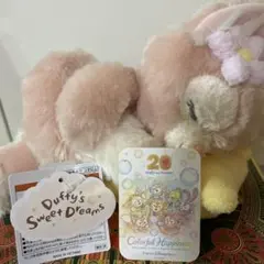 ディズニー　リーナベル　ぬいぐるみ、カラフルハピネス　シール